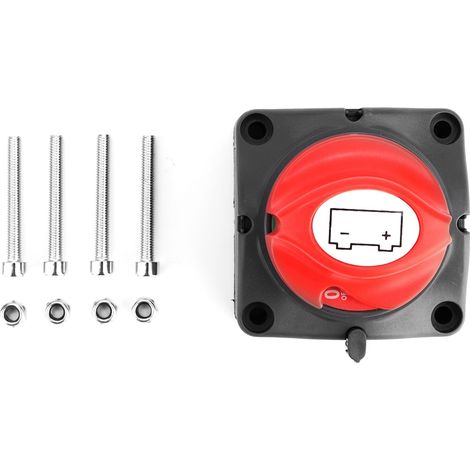 Interrupteur de batterie, sectionneur, coupe-circuit pour automobile, camping-car, bateau (1/5)