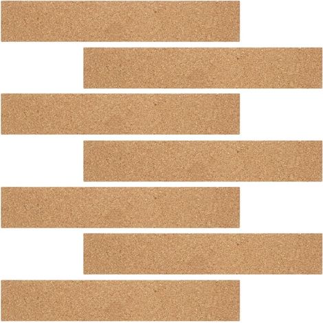Lot de 7 bandes adhésives en liège pour tableau mural, matériau (1/5)