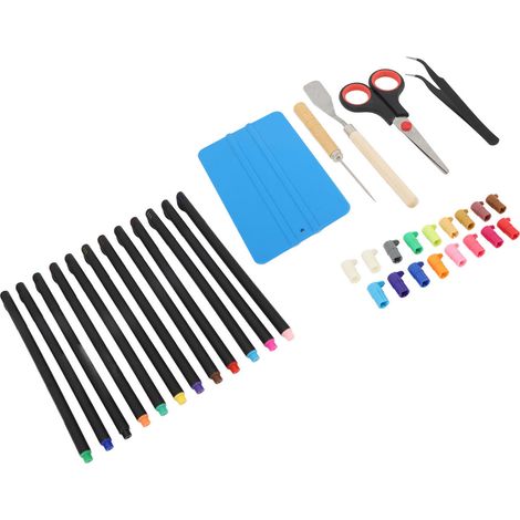 Linienmarkierungsset und Stifthalter für Vinylschneidewerkzeuge, Markierungsset für Bastelarbeiten, Scrapbooking und DIY-Projekte (1/5)