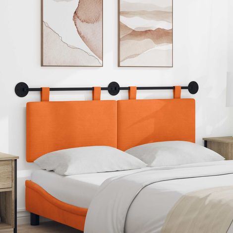 Cabecero colgante Naranja Tela de Pana