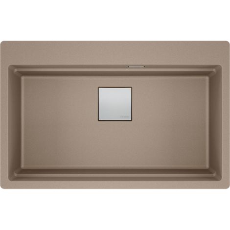 Franke Einbaubecken KNG 610-73 A Cashmere Druckknopf Edelstahl (1/2)