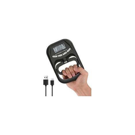 Dynamomètre Main Numérique Rechargeable USB-C, Testeur de Force de Préhension Haute Précision 180 kg, Écran LCD Intelligent, Mémoire 19 Utilisateurs, pour Sport, Rééducation et Santé (1/4)