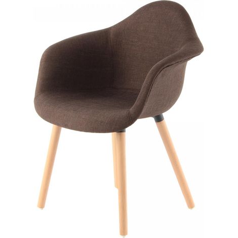 Fauteuil semi artisanal LOT DE 2 ABI 64x62 brun (1/5)