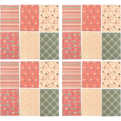 Lot de 4 papiers cadeaux de Noël 27,6x19,7 pouces, motifs classiques, matériau kraft DIY, décoration artisanale (1/5)
