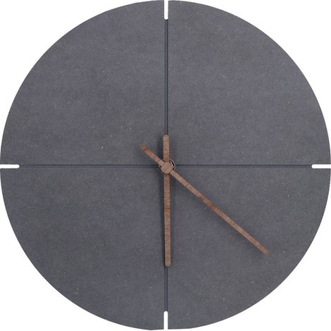 Skandinavische Wanduhr aus Holz mit Quarzwerk für Wohnzimmer und Büro (1/5)