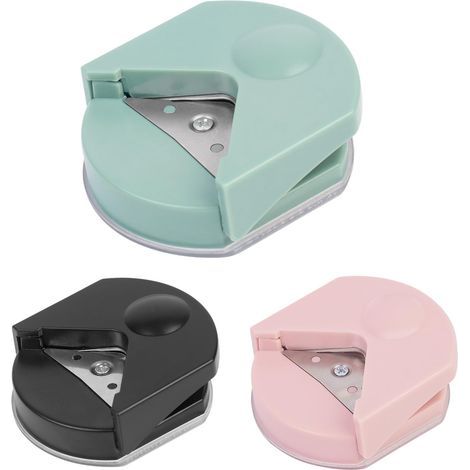 3 Pièces Decoupe Arrondie Papier, Perforatrice D'angle Pour Feuille Plastifiée, Arrondisseur D'angle Papier, Pour Projets diys, Papier Scrapbooking, Plastique Fou, Bullet Journaling, Cartes De Vœux (1/5)