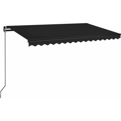 Maison Exclusive - Tenda da Sole Retrattile Manuale LED 450x350 cm Antracite (1/5)