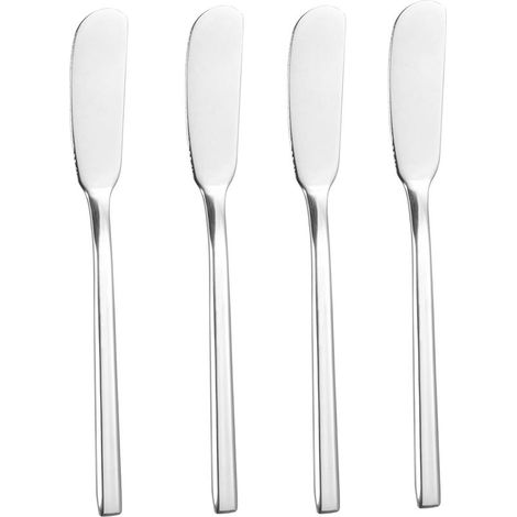 Buttermesser – Edelstahl – Zum Bestreichen von Butter, Käse und Marmelade – 4er-Set (1/5)