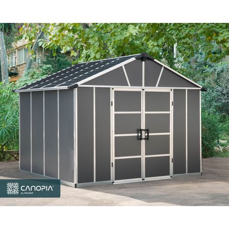 Palram - Canopia | Yukon Caseta De Jardín Cobertizo Multi Capa 271X332X252 cm Gris (1/5)