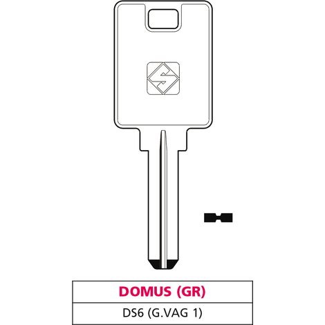 Silca CHIAVE PUNZONATA OTTONE DS6 (G. VAG 1) DOMUS(GR) 5.00 pz