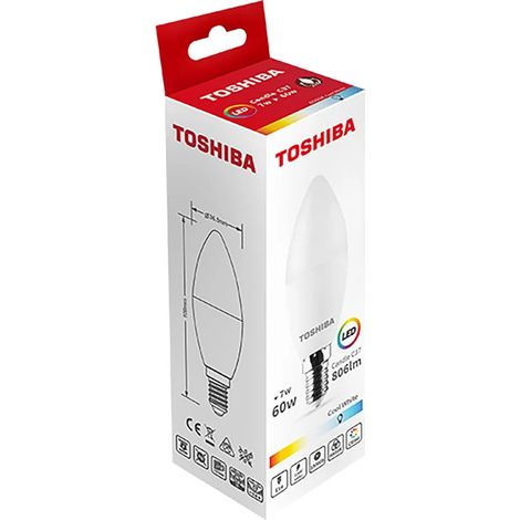 Lampadina Toshiba c37 5W 220-240 Volt
