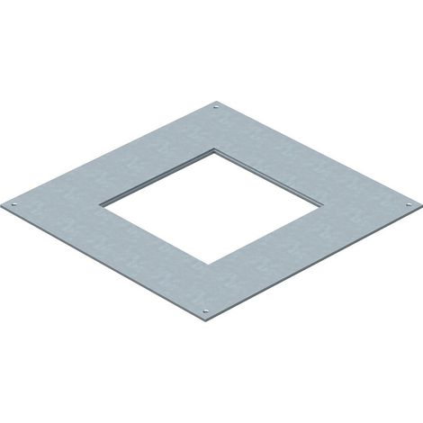 OBO Bettermann Tapa de montaje 250-2/3 para GES4 282x282x4 Acero cincado en banda, 7400459
