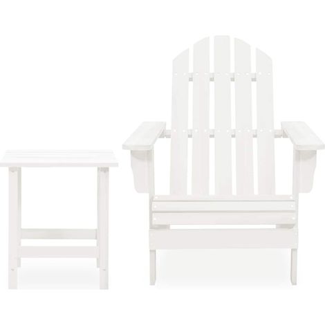 Maison Exclusive - Adirondack-Gartenstuhl mit Tisch Massivholz Ta (1/5)