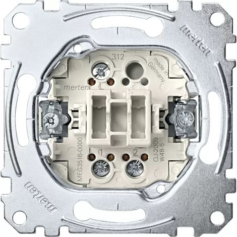 Merten Aus/Wechselschalter-Eins. 1-pol.16AX 250VAC MEG3516-0000 (1/2)