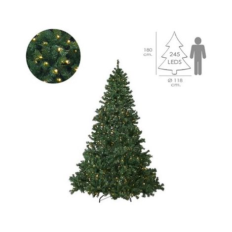 NATALE - ALBERO MOD. LUCI INTEGRATE 245LED 180CM MAURER (1/4)