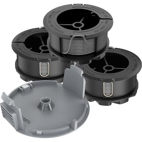 bobine de fil coupe bordure，6m de fil de 1,6mm de diamètre F016800570 / 1600A01R5J couvercle compatible avec Bosch Home and Garden Fil pour coupe bordure. (4 pièces) (1/5)