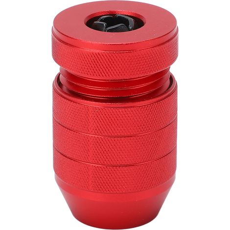 Collier d'arrêt de perçage réglable en alliage d'aluminium, bague intérieure anti-dérapage en nylon rouge pour 6-11mm, pour le travail du bois. (1/5)