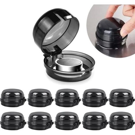 10 PCS Cache-Boutons de Cuisinière à Gaz,Couverture de Bouton pour Cuisinière,Gaz Couverture de Bouton,Bouton de Sécurité Four (1/4)