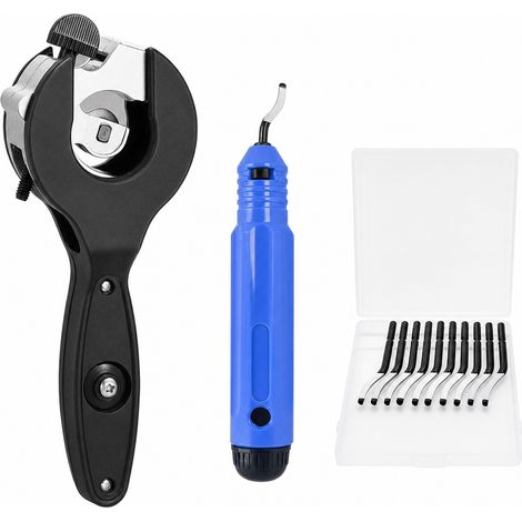 Coupe-tube à Cliquet 10 Pièces Noires pour PVC et Cuivre 6 à 23 mm (1/5)