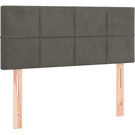 Maison Exclusive - Testiera Grigio Scuro 100x5x78/88 cm in Velluto (1/5)