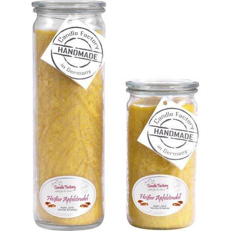 Candle Factory Kerzen-Set Heißer Apfelstrudel Big + Mini Jumbo Duftkerze (1/5)