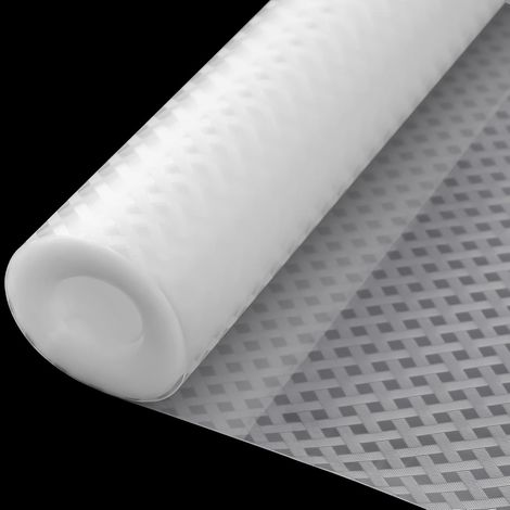 Tapis Fond de Tiroir Antiderapant Grille Transparent Protection Tiroir Cuisine EVA Non-adhésif La Découpe Personnalisable Antibacterien Étanches pour Tiroir Frigo Placard 59.5x500CM (1/5)