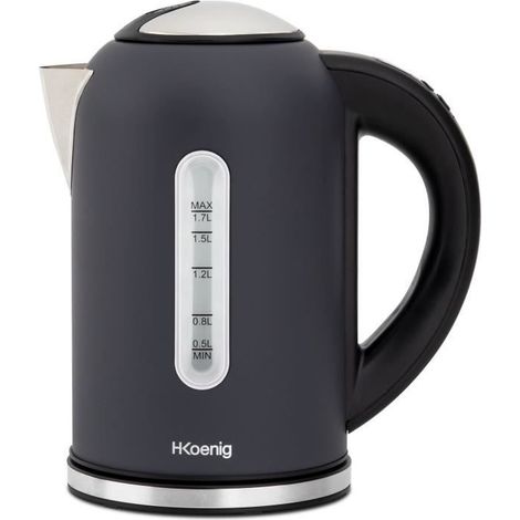H.KoeNIG Boe52 Kettle - 1.7 L Capacity - Adjustable Temperature 40 to 110°C - LCD Screen - Matte Gray (1/5)