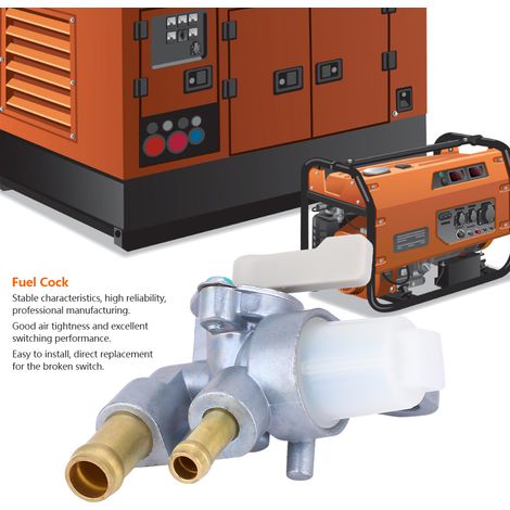 GT60 Robinet de carburant en cuivre, valve et commutateur 1 pièce pour réservoir essence diesel de générateur (1/5)