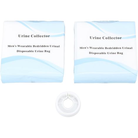 Collecteur d'urine masculin en silicone réutilisable, système d'urinoir portable pour alités avec poches jetables pour adultes (1/5)