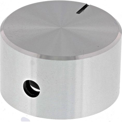 Bouton de potentiomètre RS PRO, Axe de 4mm, Diamètre de 22mm, Vis sans tête ( Prix pour 1 )