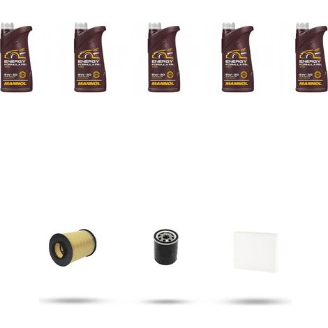 Kit tagliando 3 FILTRI e 5L OLIO compatibile con Volvo S40 II 2.0 107Kw dal 2006 al 2012 (1/5)