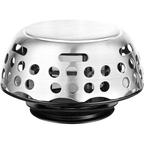 Bouchon de vidange de baignoire – Bouchon de baignoire, bouchon récupérateur de cheveux et couvercle de filtre escamotable pour remplacer le levier de levage à pédale (1/5)