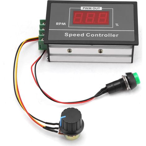 Contrôleur de vitesse pour moteur CC 6-60 V, 12 V, 24 V, 36 V, 48 V, 30 A, avec interrupteur marche/arrêt (1/5)