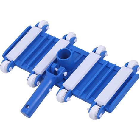 35,5 cm (14 Zoll) großer, fahrbarer Pool-Staubsaugerkopf mit weicher Seitenbürste, geeignet für Pools und Whirlpools.