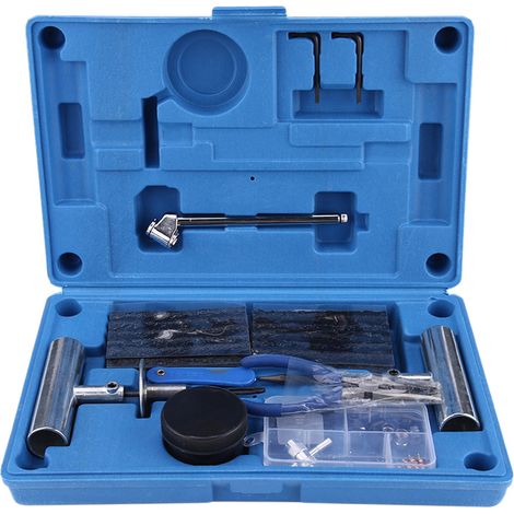 GARRYFIZH Kit de réparation de crevaison de roue, outil pour pneu en alliage de zinc, robuste et antirouille, professionnel pour voitures et VTT