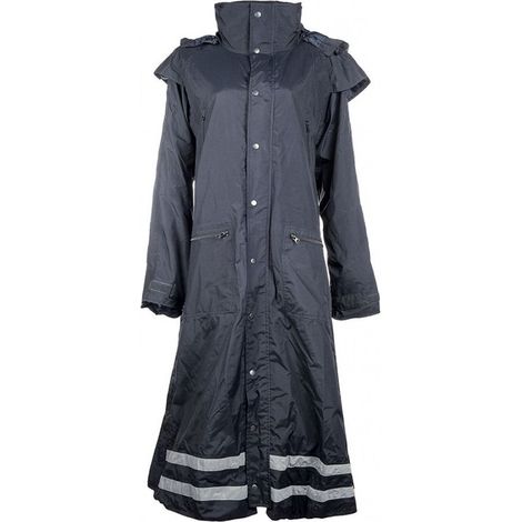 Impermeabile da equitazione per donna con fasce catarifrangenti modello Seattle: XXXL, verde pino