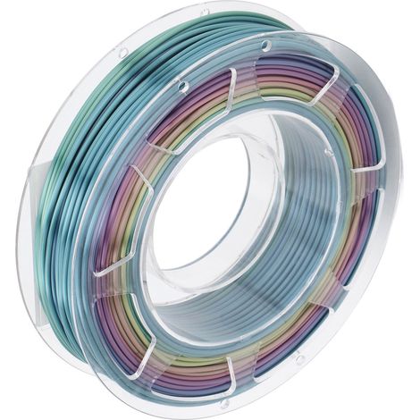 Filament PLA pour imprimante 3D 1.75mm dégradé arc-en-ciel soie 200g pour ANYCUBIC (1/5)