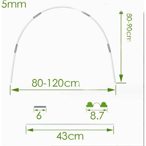 30 Corone da Serra, Supporto Regolabile per Corone da Giardino da 43 cm in Fibra di Vetro Antiruggine, Vivaio con Corone da Giardino, Corone da Giardino (1/4)