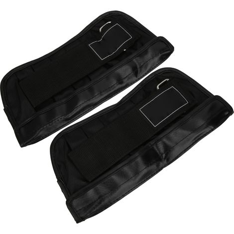 Lot de 2 bandages de poignet réglables de 1 à 4 kg, sac de frappe vide en cuir artificiel (1/5)