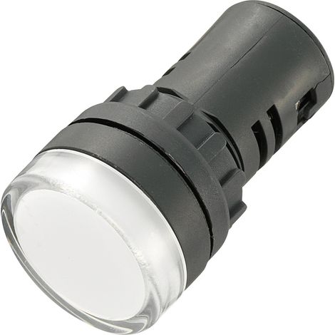 TRU COMPONENTS 140396 LED-Signalleuchte Weiß 24 V/DC (1/2)