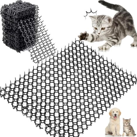 Tapis Anti Chat,12 Pcs Tapis Anti-Chat avec Pointes Tapis Anti Chat Jardin Pic Tapis Anti-Chiens pour Maison Tapis Répulsif pour Chats Pic Anti Chat pour Les Jardins Intérieurs Et Extérieurs (1/5)