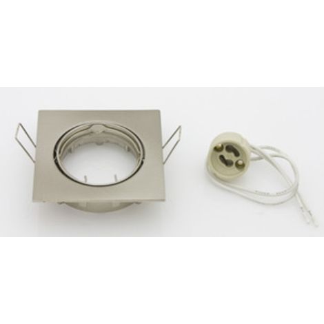 FARETTO QUADRATO INCAS ORIENTAB LED GU10 NIK SAT- 1,0 pz