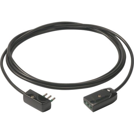 VIMAR - 0P32369 Cable de extensión 3G0.75 + conector plano 5m negro