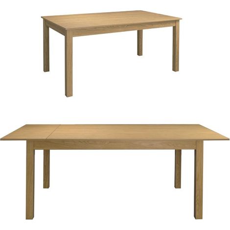 Tavolo in legno Allungabile apertura a libro 90x160/200x75H cm Colore Rovere (7842RV) 90x160/200x75H cm Colore Rovere (1/5)