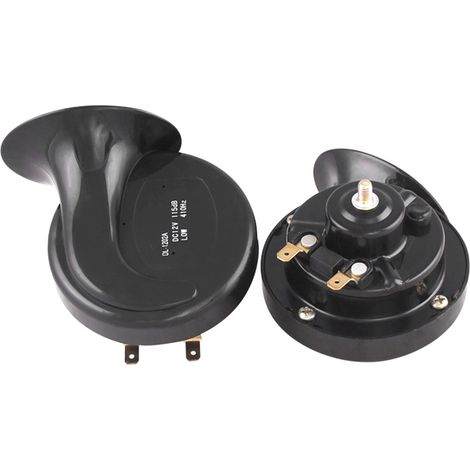 Juego de 2 bocinas impermeables para coches o camiones, tipo bocina de caracol. (1/5)
