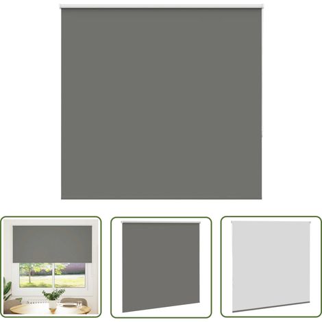 vidaXL Verdunkelungsrollo Grau 160x175cm Stoffbreite 156,6cm Polyester (1/5)