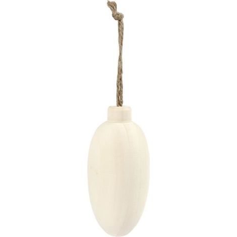 Boule de Noël - Cône - 9 x 4,3 cm - Bois - Objets décoratifs - A suspendre