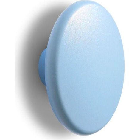 Pomolo a forma di disco in goffrato fine azzurro 52x24mm - 428 Ufo (1/2)