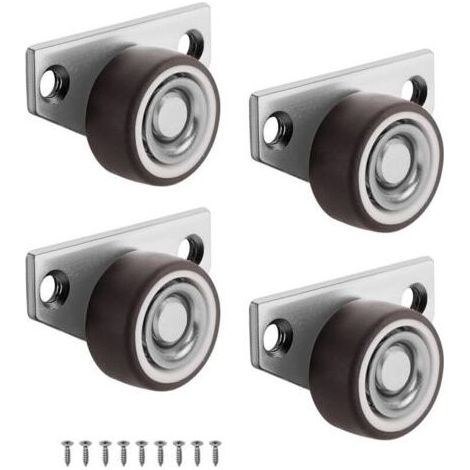 Roulettes Roulette Meubles, Roulettes pour Meubles, Pivotante Roulettes Meubles, 4 Pièces Universelles Roulettes Fixes pour Meubles Amovibles Roulettes Pivotantes, Petites Rotatives (1/5)