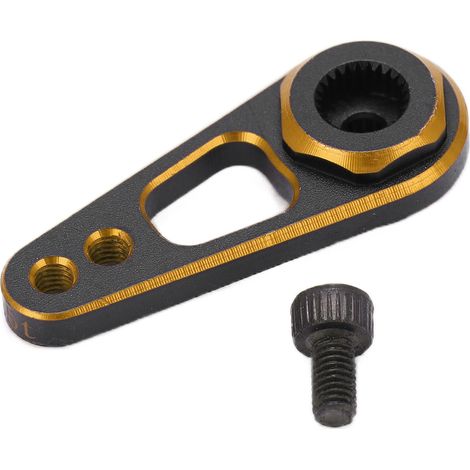 Bras de direction en alliage d'aluminium 25T pour servo, performance stable et durable, voiture RC (1/5)